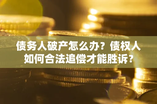 北京债务人破产怎么办？债权人如何合法追偿才能胜诉？