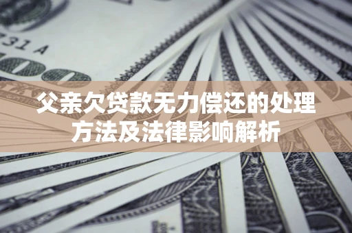 北京父亲欠贷款无力偿还的处理方法及法律影响解析